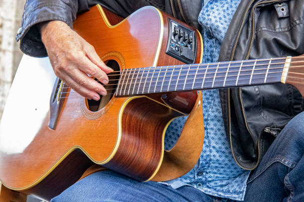 istock Guitarist in action 1184154184