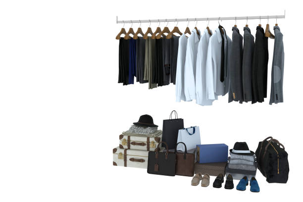 istock 3d render of clothes for wardrobe 1184157738
