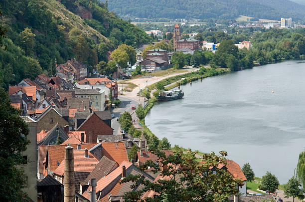 istock Miltenberg aerial view at summer time 118416127