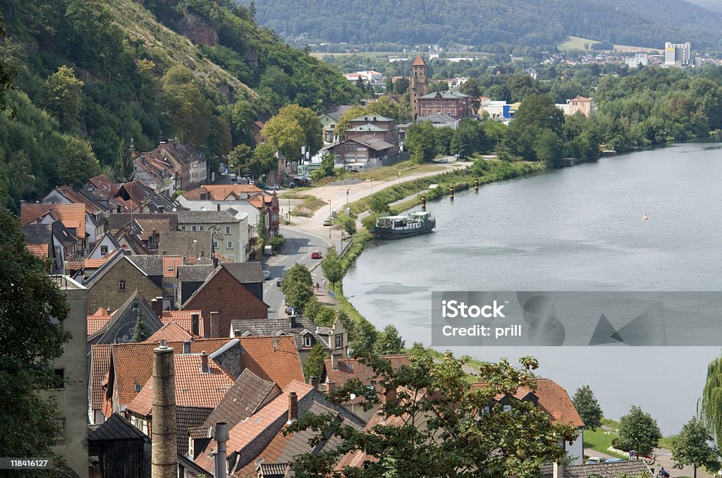 Miltenberg Vista aérea no verão - Foto de stock de Alemanha royalty-free