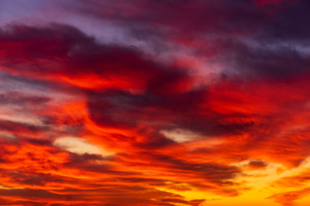 istock beautiful sky at sunrise over the sea, cloudscape 1184163135