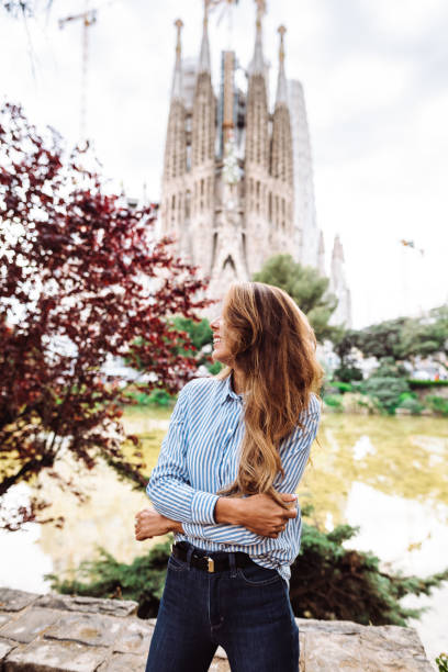istock happiness woman in barcelona 1184166178