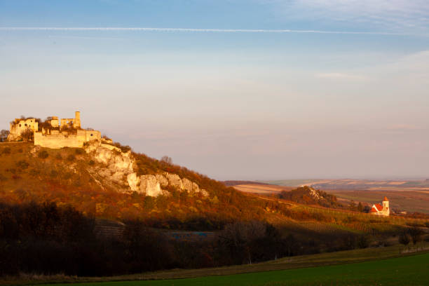istock Falkenstein Castle in autumn, Austria 1184167823