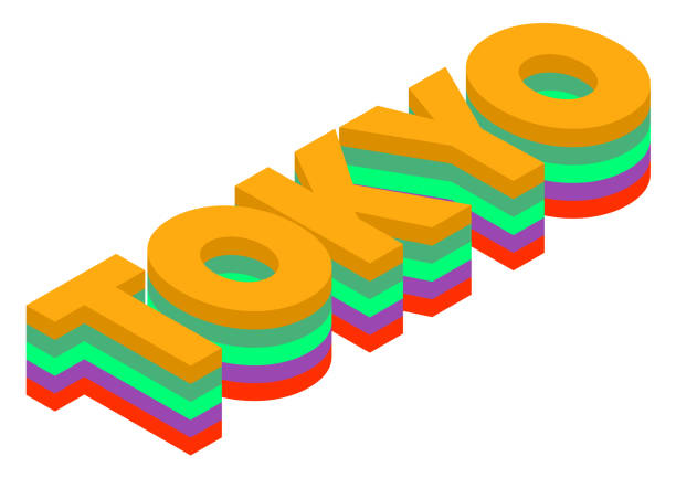 istock Tokyo word isometric 3d rendering isolated background 1184168211