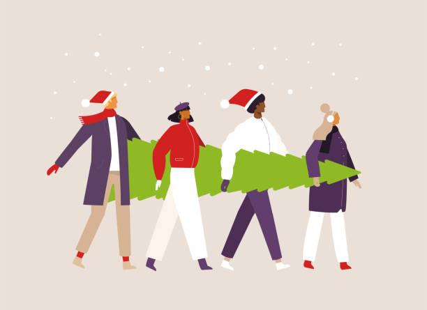 istock Vector illustration, flat design. Merry Christmas and Happy new year. 1184172530