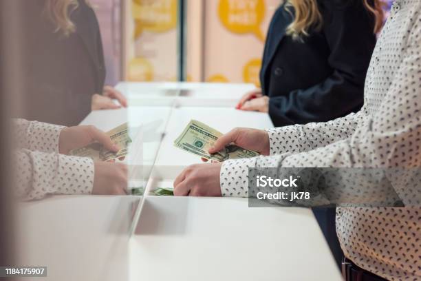 Money Exchange Concept Stock Photo - Download Image Now - Banking, Paper Currency, Bank Deposit Slip
