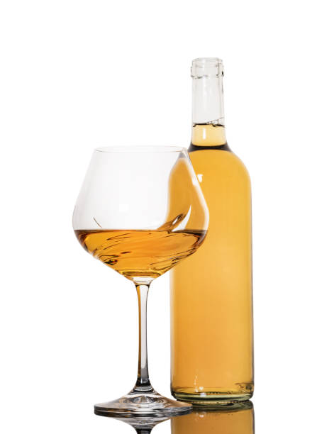 istock bottle and glass with white wine 1184182350