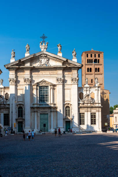 istock Old square in Mantova, Italy 1184182374