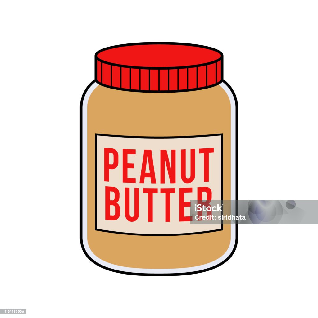 Cartoon Jar Of Peanut Butter Illustration Stock Illustration - Download  Image Now - Peanut Butter, Jar, Icon - iStock