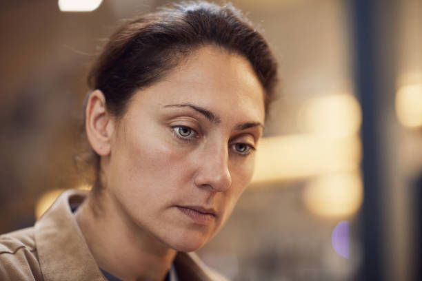 istock Serious mature woman 1184199302