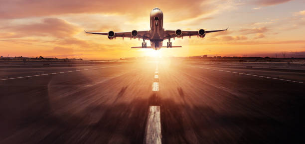 istock Huge two storeys commercial jetliner taking off 1184201985