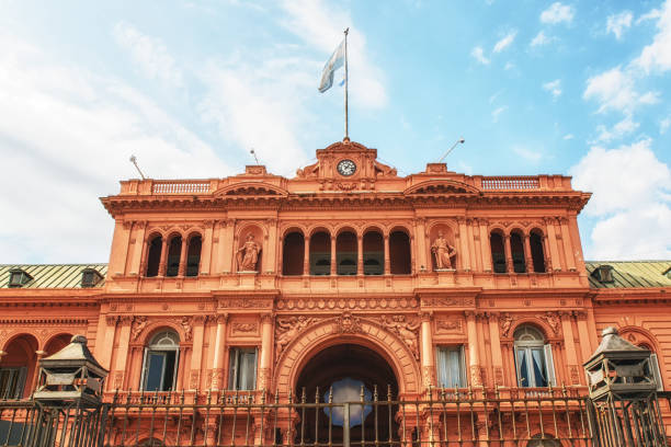 istock Casa Rosada on Plaza de Mayo in Buenos Aires. 1184204685