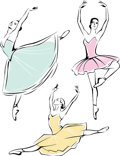 Bailarinas De Ballet Dibujos - Banco de fotos e imágenes de stock - iStock