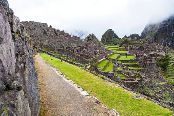 istock Machu Picchu, panoramic view of peruvian incan town 1184216191