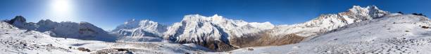 Panoramic view of Annapurna 2 II, 3 III, 4 IV