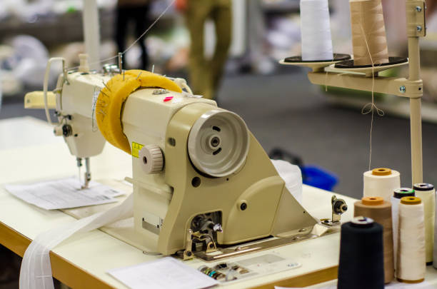 istock Close-up of Sewing Factory Machine 1184216507