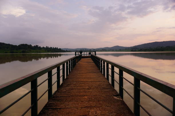 istock Bridge at the Lake 1184218413
