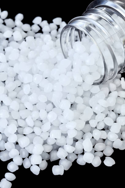 istock Close up picture of polypropylene (PP) granules. 1184218663