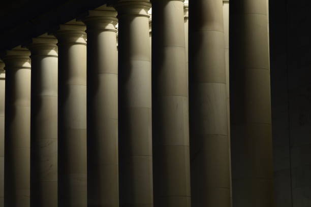 istock A Series Of Illuminated Sandstone Columns At Night 1184224185