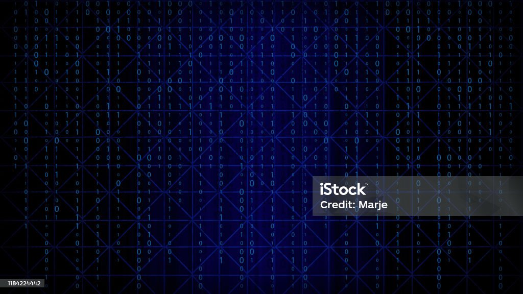 Binary Code Abstract Technology Background Futuristic Programming ...