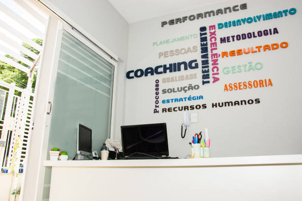 istock Reception coworking company 1184226006