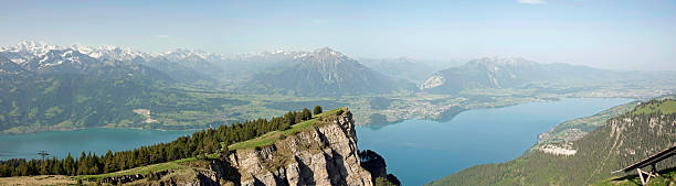 istock Panorama View of Lake Thun and Bernese Alps 118422615