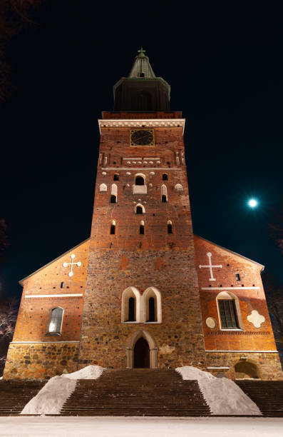 istock Turku Cathedral exterior in winter 1184227998