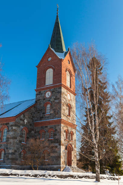 istock Juva Church at winter day 1184228000