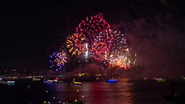 istock Fireworks show in Istanbul Bosphorus 1184228025