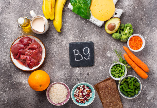 istock Natural sources of vitamin B9 1184229521