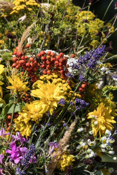 istock handmade  beautiful bouquets from flowers and herbs 1184229668