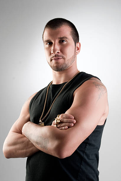 istock Bad boy arms crossed 118423034