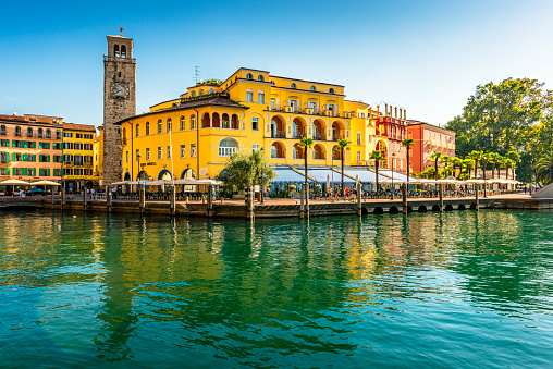 downtown Riva del Garda in Italy