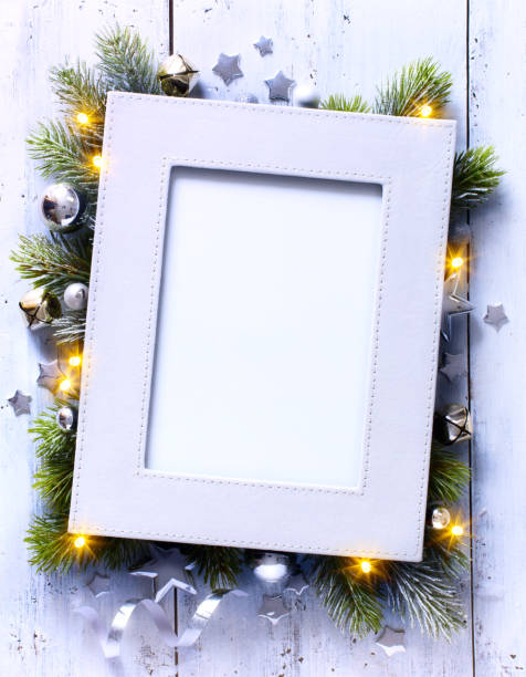 istock Christmas decor background with holidays decoration and place for text 1184232587