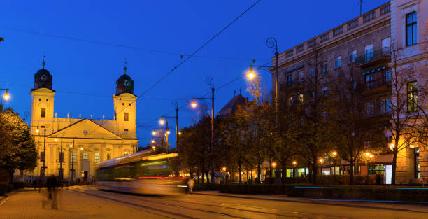 istock Debrecen Great Protestant Church at night 1184233912