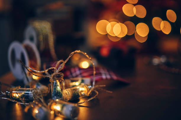 istock Christmas Decoration with Holiday Lights 1184235259