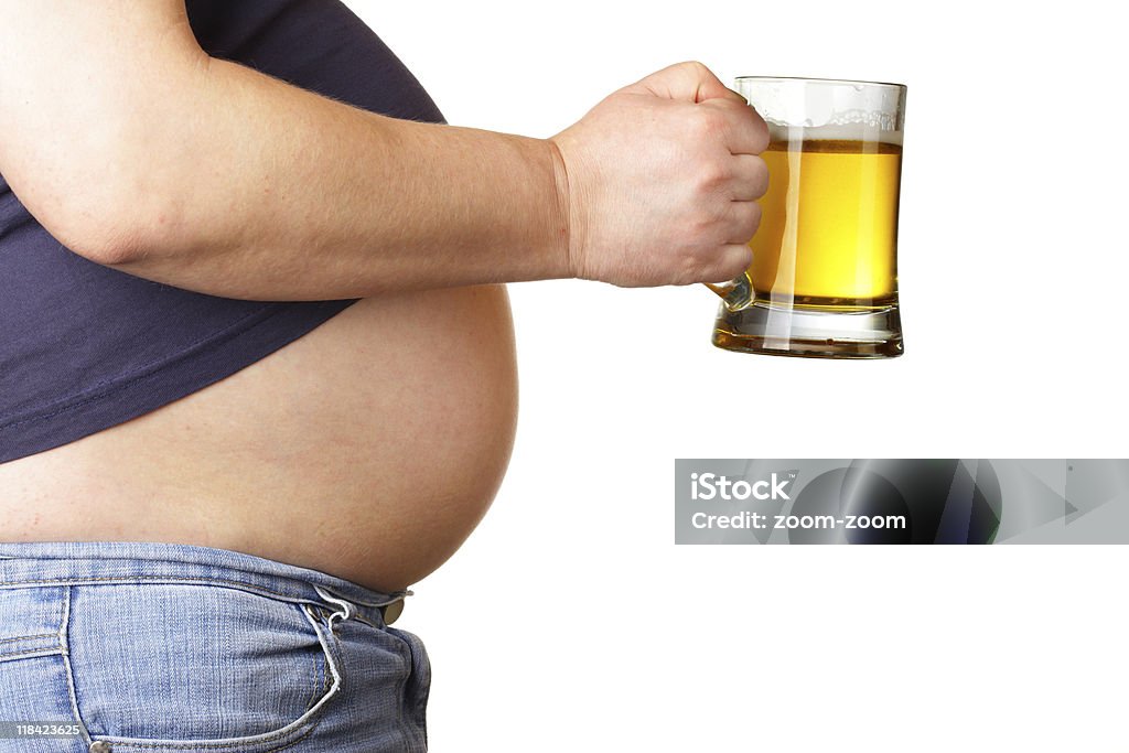 Живот и пиво - Стоковые фото Алкоголь - напиток роялти-фри