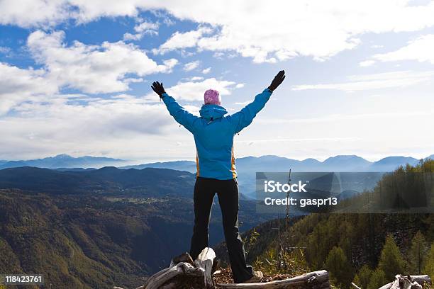 Foto de Caminhada De Outono e mais fotos de stock de Alcançar - Alcançar, Alegria, Assistindo