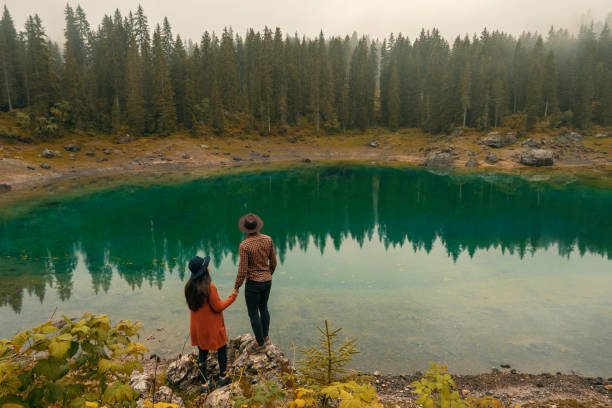 Appreciating the beautiful surroundings together