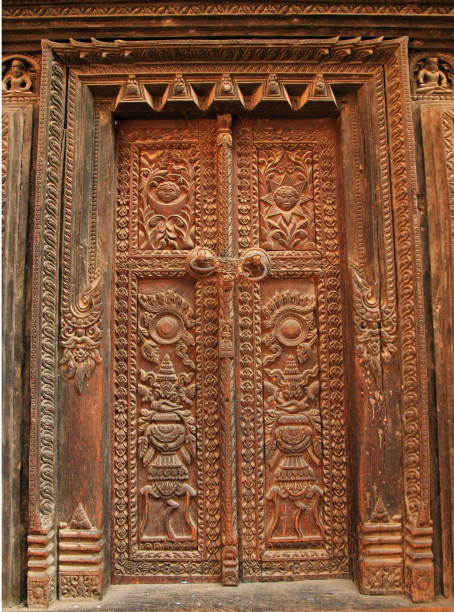 istock Old door in Bhaktapur 1184244315