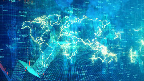 istock World Map, Global Business, Global, Map, Blockchain 1184244994