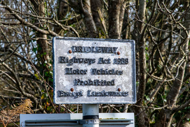 istock A weathered old bridleway sign on moorland 1184245775