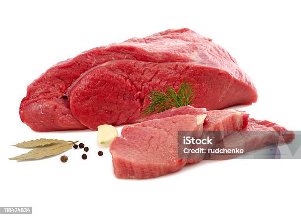 Raw Meat Stock Photo - Download Image Now - Beef, Color Image, Cut Out