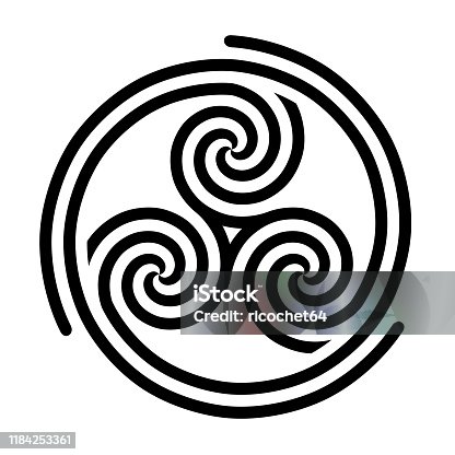 istock Triskelion symbol icon 1184253361