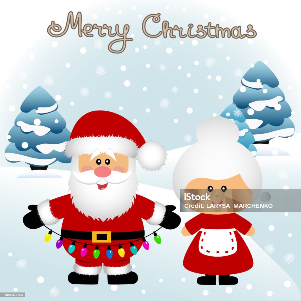 Thiệp Giáng Sinh Bưu Thiếp Hài Hước Với Bà Già Noel Và Ông Già ...