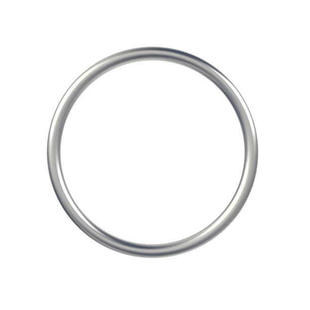 Metal Ring Isolated On White Background Stock Photo - Download Image Now -  Ring - Jewelry, Metal, Circle - iStock