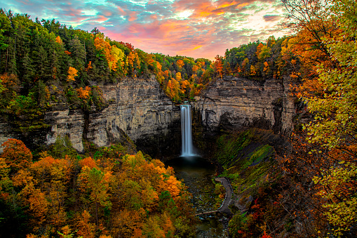 Taughannock Falls State Park Trumansburg Ulysses Ithaca NY Finger Lakes Upstate New York Empire State