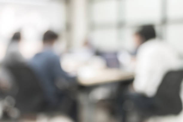 istock Blur office meeting background business people working group in discussion boardroom 1184268752