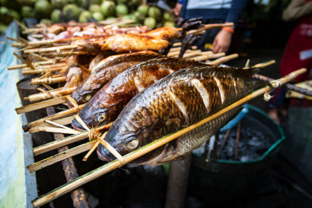 istock Roasted Fish Skewers - Laos Style 1184268832