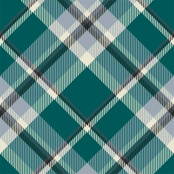 Vector illustration of Tartan scotland seamless plaid pattern vector. Retro background fabric. Vintage check color square geometric texture.